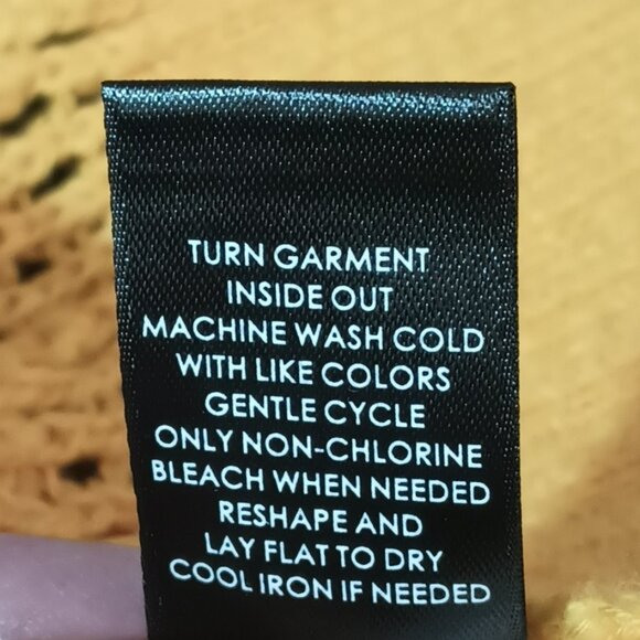 Torrid Yellow Open Stitch Cardigan 4X Short Sleeved Loose Fit Sweater Stretch - Picture 9 of 9